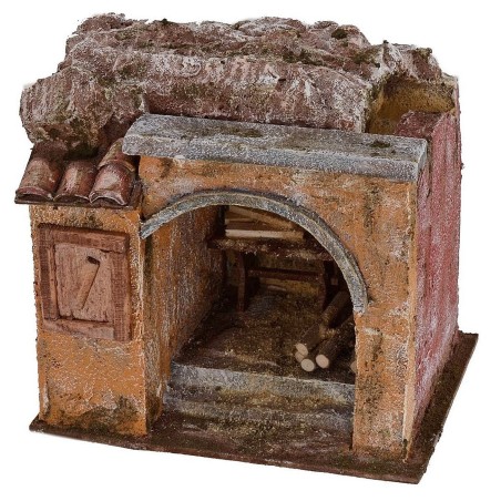 Laboratory setting of the carpenter for Presepe cm 19,5x14