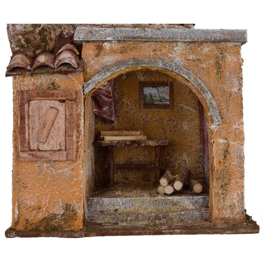 Ambientazione laboratorio del falegname per Presepe cm