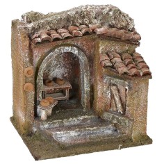 Ambientación de laboratorio de cerámica para pesebre de 11,5x9x11 cm.