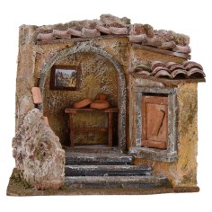 Set ceramic workshop for presepe cm 19,5x14, 5x17, 5 h for