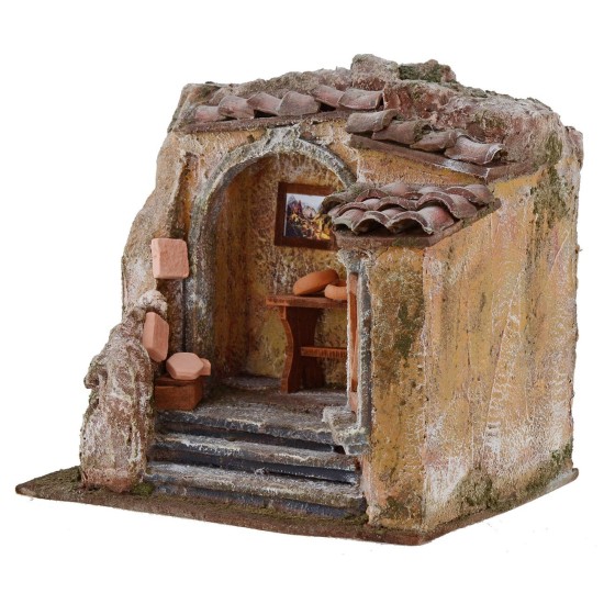 Set ceramic workshop for presepe cm 19,5x14, 5x17, 5 h for
