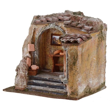 Set ceramic workshop for presepe cm 19,5x14, 5x17, 5 h for