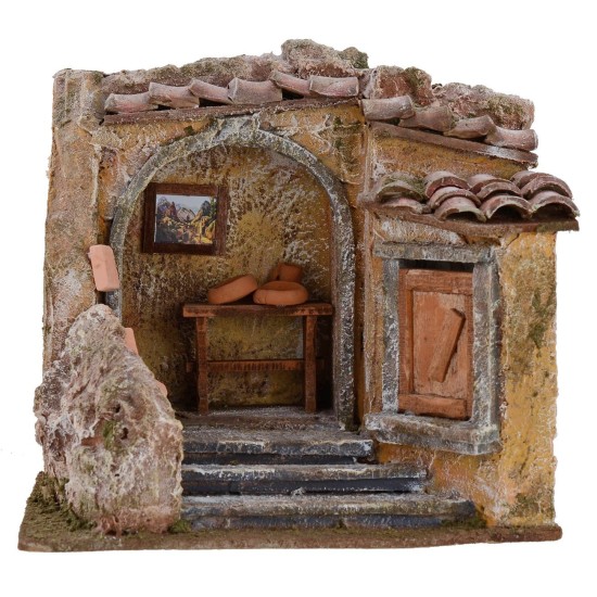 Ambientazione laboratorio di ceramica per presepe cm