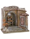 Ambientación de taller de cerámica para belén de 24x17x23,5 cm