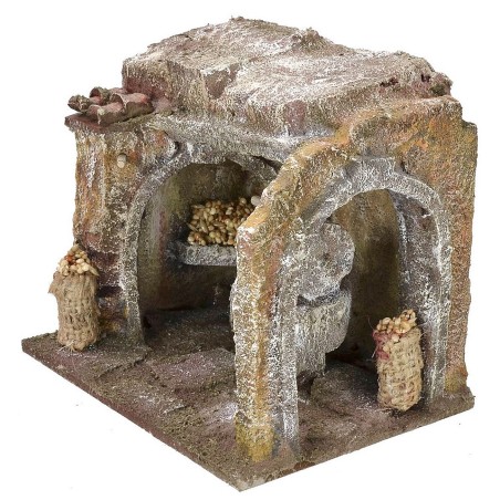 Millstone setting for miller cm 11,5x9x10 h for 6 cm statues