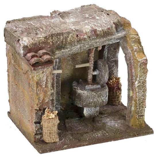 Millstone setting for miller cm 11,5x9x10 h for 6 cm statues