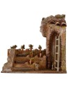 Garden setting with terracing for creche 19.5x14.5x18 cm h for