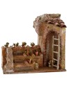 Garden setting with terracing for creche 19.5x14.5x18 cm h for