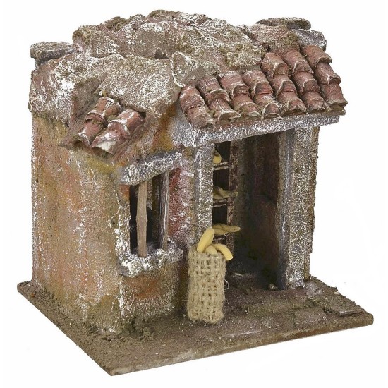 Escenario de panadería para Belén de 11,5x9x11 cm de altura