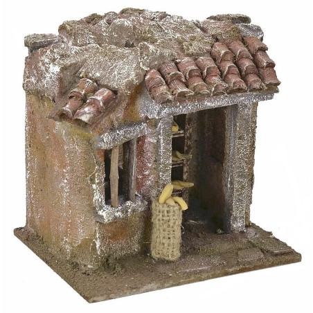 Bakery setting for Nativity scene 11.5x9x11 h for statues of 6