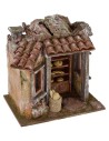 Escenario de panadería para Belén de 19,5x14,5x20 cm de alto