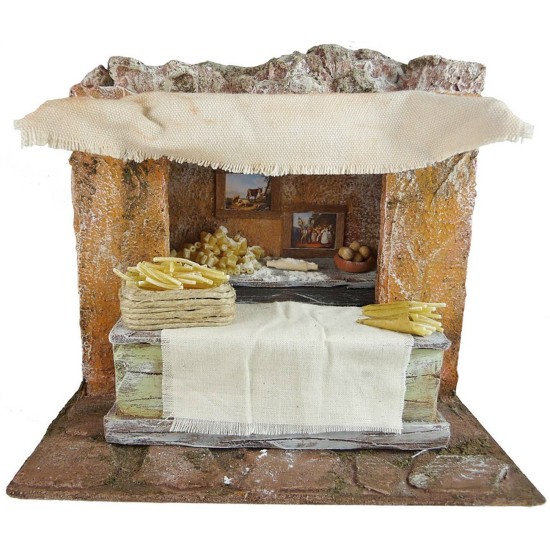 Pastificio setting for presepe cm 24x17, 5x23 h for statues of