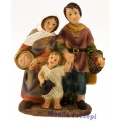 Gruppo famiglia cm 9 Mondo Presepi