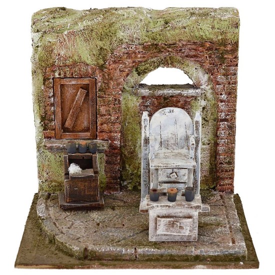 Setting for presepe shop by barbershop 19,5x14, 5x18, 5