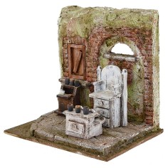 Setting for presepe shop by barbershop 19,5x14, 5x18, 5 2