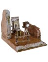 Escenario para belén de pintura y fotografía de 19,5x14,5x15 cm