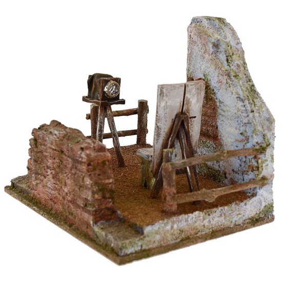 Escenario para belén de pintura y fotografía