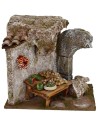 Fruit bench for presepe cm 19x14x17 h. for statues 10 cm