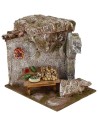 Banco di frutta per presepe cm 19x14x17 h. per statue 10 cm