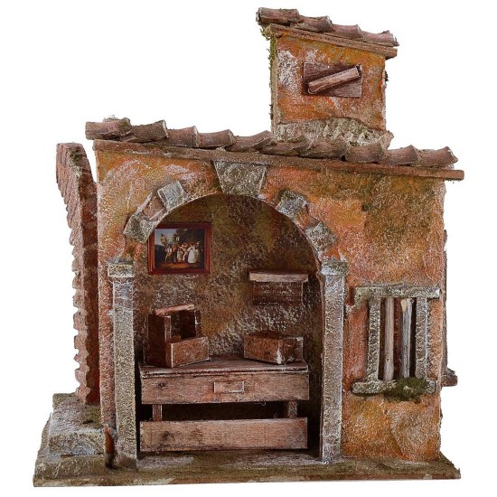 Bottega da Fabbro cm 19,5x14,5x22,5 h per statue cm 10 Mondo