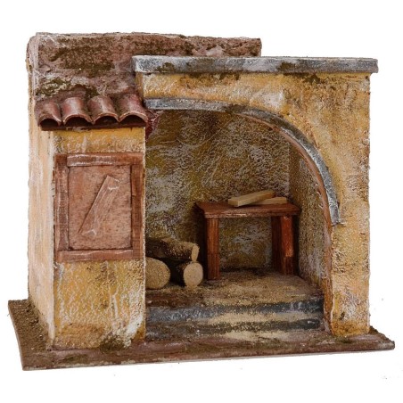 Carpenter's workshop cm 24x18x20.5 h for statues cm 12