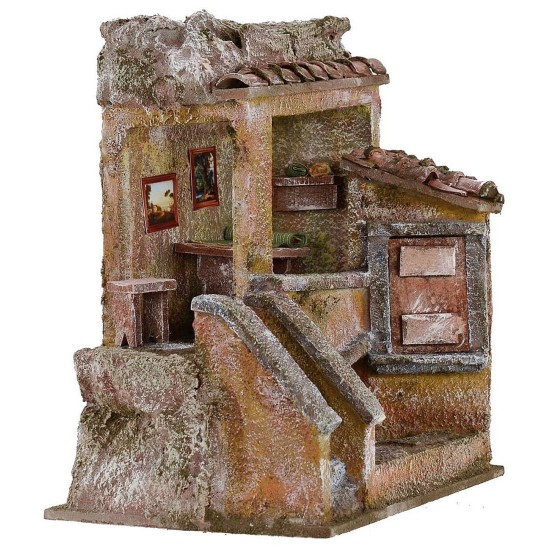 Bottega da sarta cm 19,5x14,5x23,5 h per statue cm 10