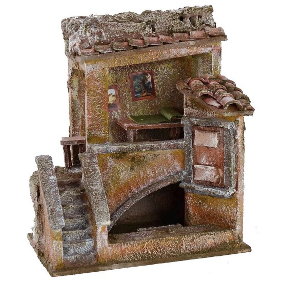 Bottega da sarta cm 19,5x14,5x23,5 h per statue cm 10