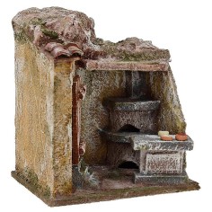 Shop of the baker cm 11,5x9x13 h. for statues 6 cm 2
