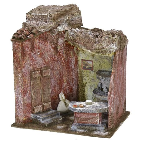 Bottega del fornaio cm 24x17,5x27,5 h per statue da 12 cm