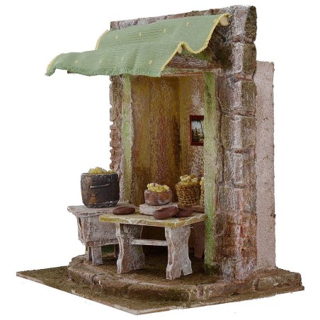 Bottega del maccaronaro cm 19,5x14,5x21 h per statue cm 10
