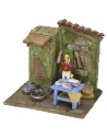 Tienda del pescadero cm 11,5x9x10,5 h para estatuas de 6 cm
