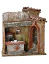 Bottega pizzero con horno 20x14,5x22,5 h Mondo Presepi