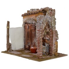 Courtyard with washhouse and arch cm 24x17.5x21 h for statues 2
