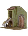 Granero con carro transportador de 24x17,5x25 cm de altura para