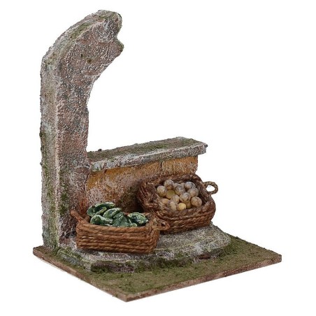 Frutero con ruina de 12X10X15 cm de altura para estatuas de 12