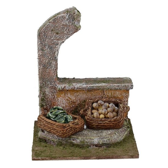 Frutero con ruina de 12X10X15 cm de altura para estatuas de 12