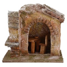 Laboratorio del ciabattino cm 11,5x9x10 h. per statue 6 cm