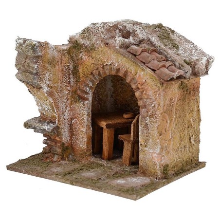 Laboratory of the skabattino cm 11,5x9x10 h. for statues 6 cm