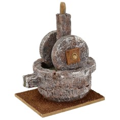 Molino de aceite para belén de 10x9x14 cm de altura para