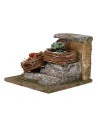 Muretto con cesti di verdura per presepe cm 10x9x7 h. Mondo
