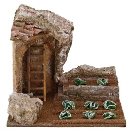 Orto per presepe con arco cm 19,5x14,5x18 h. 