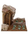 Orto for presepe with arc cm 19,5x14, 5x18 h. 