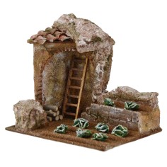 Orto for presepe with arc cm 19,5x14, 5x18 h. for statues 10 cm 2