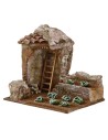 Orto per presepe con arco cm 19,5x14,5x18 h. 