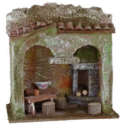 Osteria cm 13x8,5x12,8 h per statue 6 cm