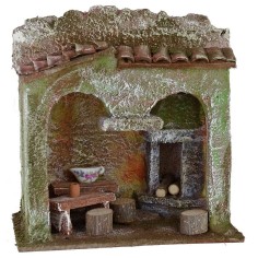 Ostería de 13x8,5x12,8 cm de altura para estatuas de 6 cm.