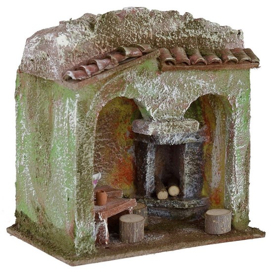 Osteria de 13x8,5x12,8 cm de altura para estatuas de 6 cm Mundo Pesebre