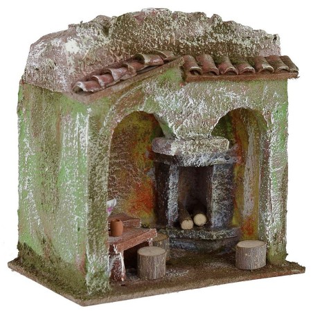 Osteria de 13x8,5x12,8 cm de altura para estatuas de 6 cm Mundo Pesebre