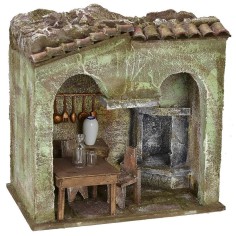 Hostería de 24x16x24 cm de altura para estatuas de 12 cm.