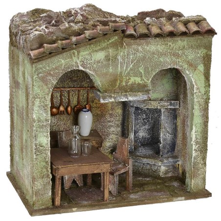 Osteria de 24x16x24 cm de altura para estatuas de 12 cm Mundo Pesebre